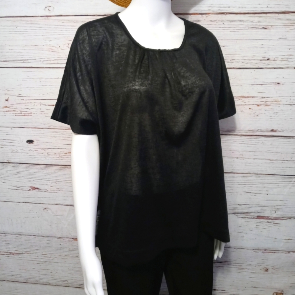 🍉5 for $25* Very J Oversized Black Tee